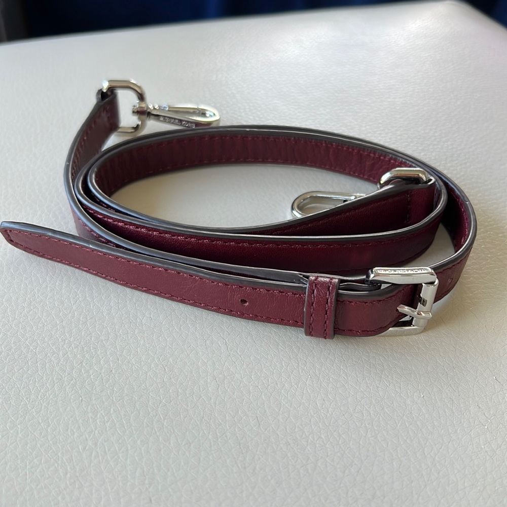 Michael Kors adjustable crossbody purse strap 36-40” maroon